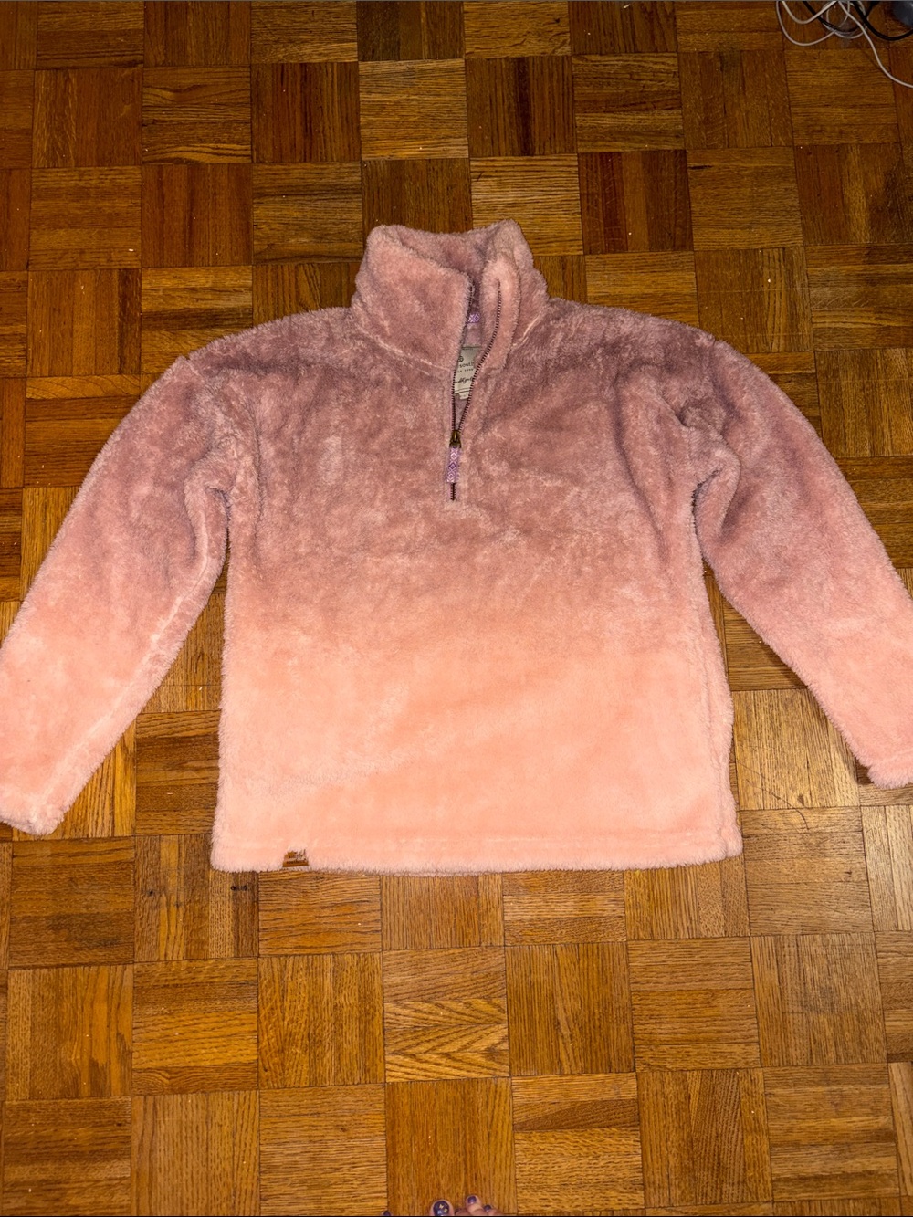 Simply Southern Pink Ombre Sherpa Pullover